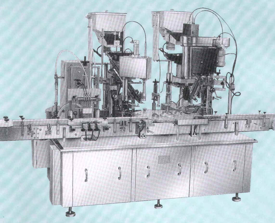 扇機械製作所＜全自動充填中栓キャッパー＞